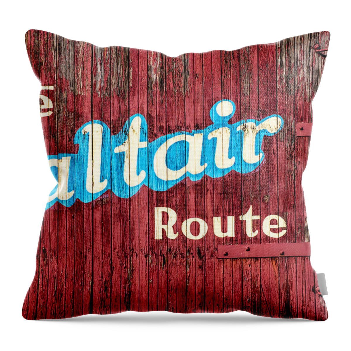 Saltair Route Throw Pillow featuring the photograph Saltair Route - Historic Salt Lake City Railroad by Gary Whitton