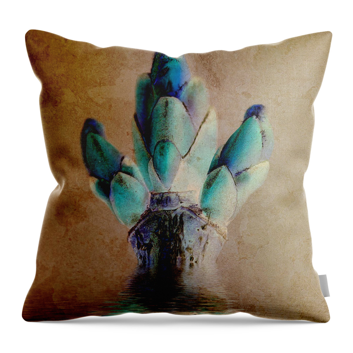 Bud Throw Pillow featuring the digital art Salute by WB Johnston