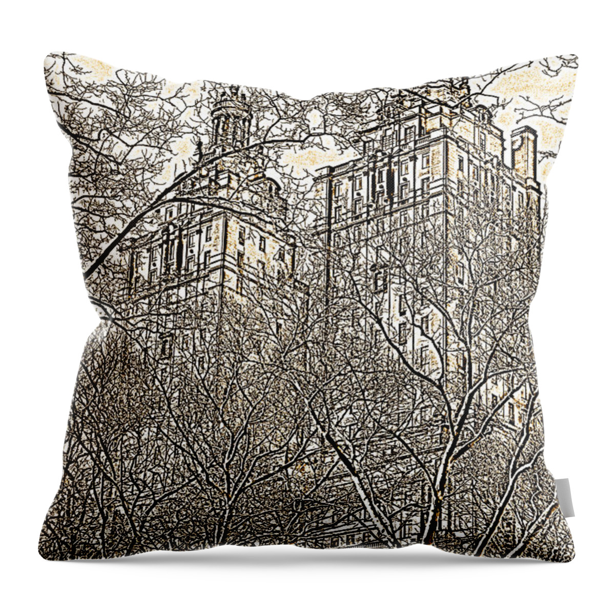 New York Throw Pillow featuring the photograph San Remo by Andre Aleksis