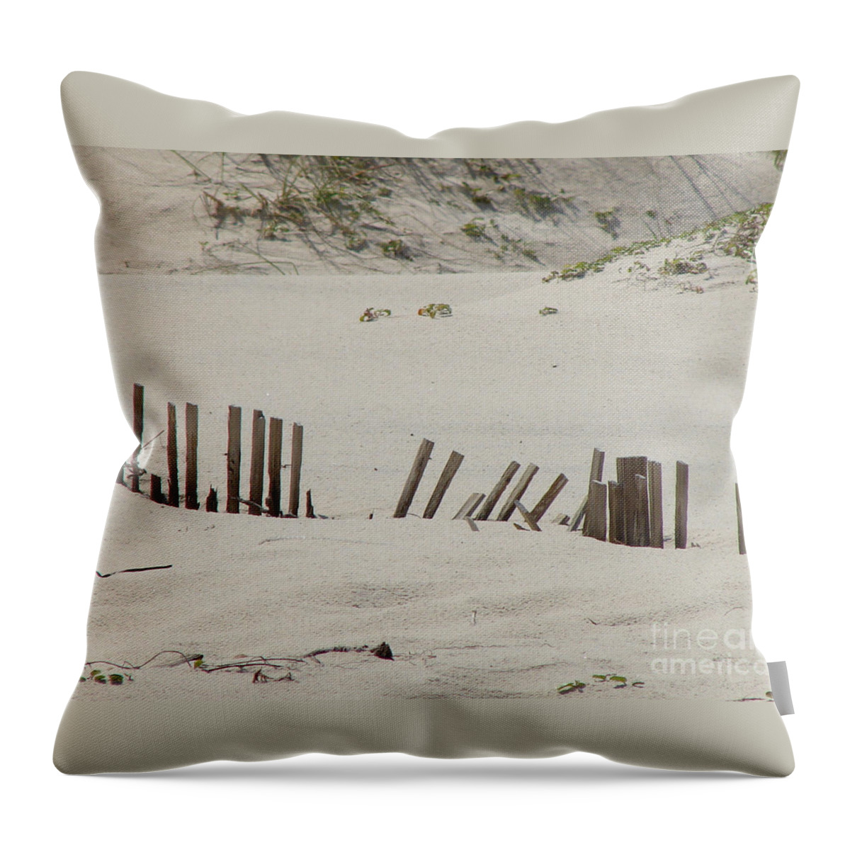 Sand Throw Pillow featuring the photograph Sand Dunes At Gulf Shores by Leara Nicole Morris-Clark