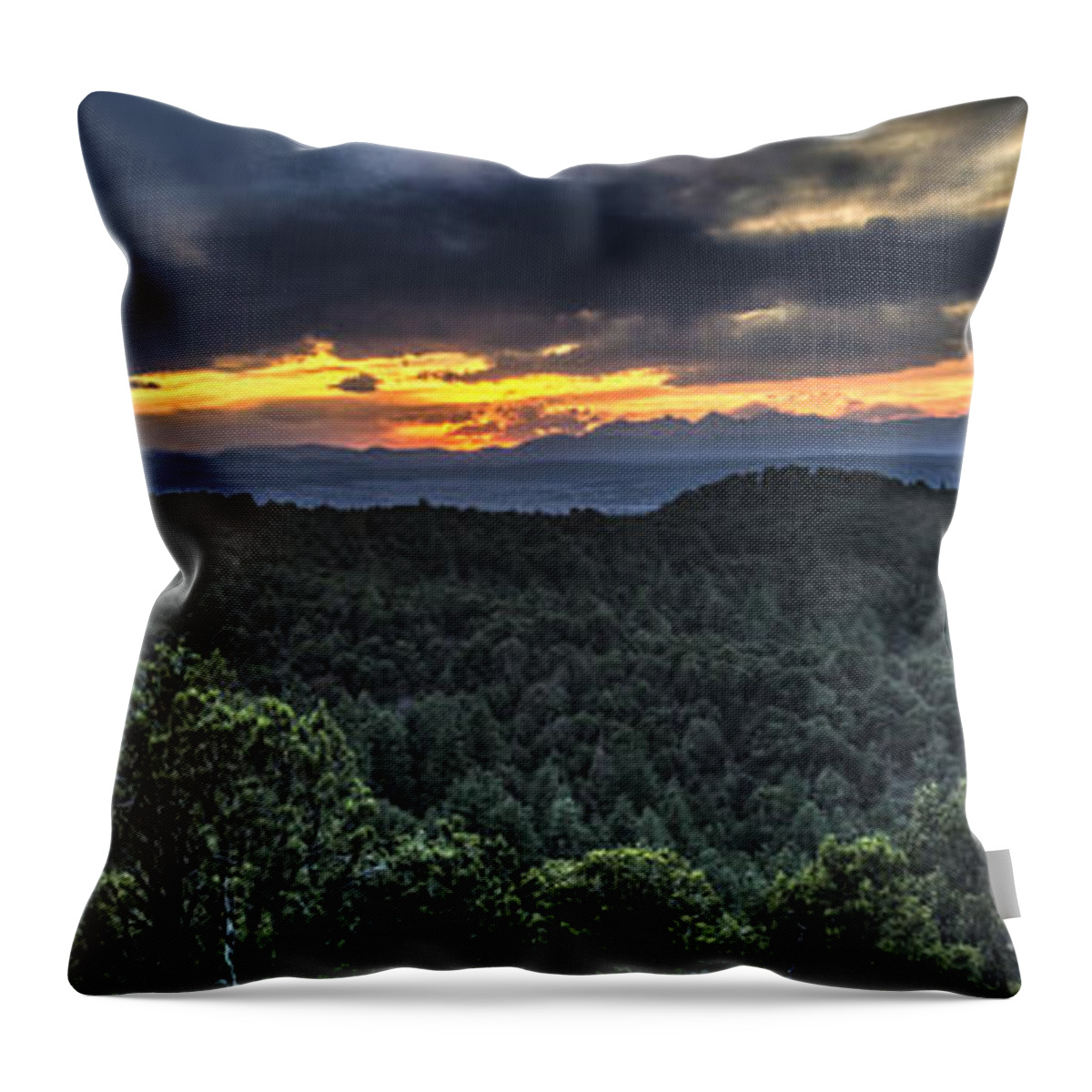 Mountain Throw Pillow featuring the photograph Sangre de Cristo Mountains by Aaron Spong