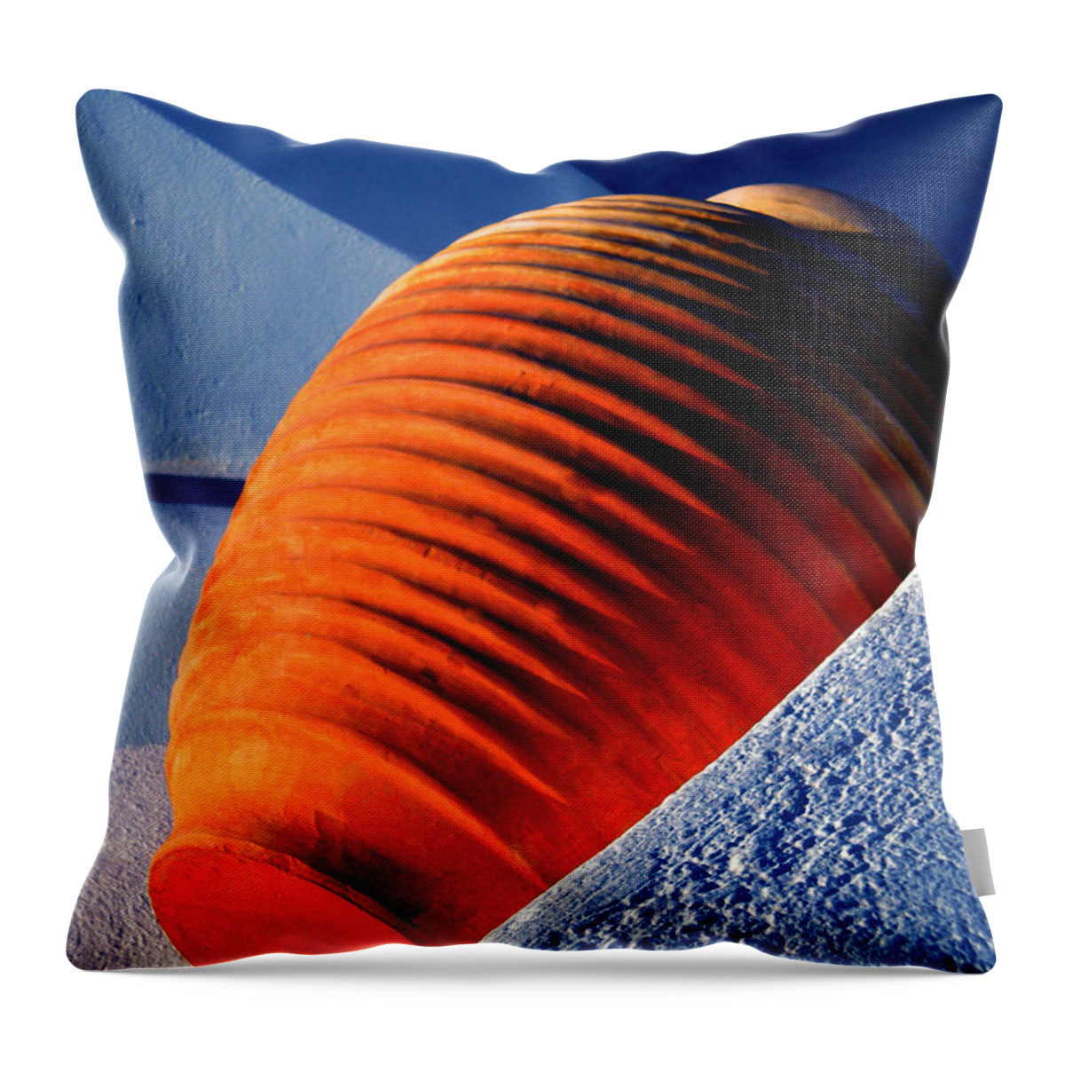 Colette Throw Pillow featuring the photograph Santorini Ceramics Pot Greece by Colette V Hera Guggenheim