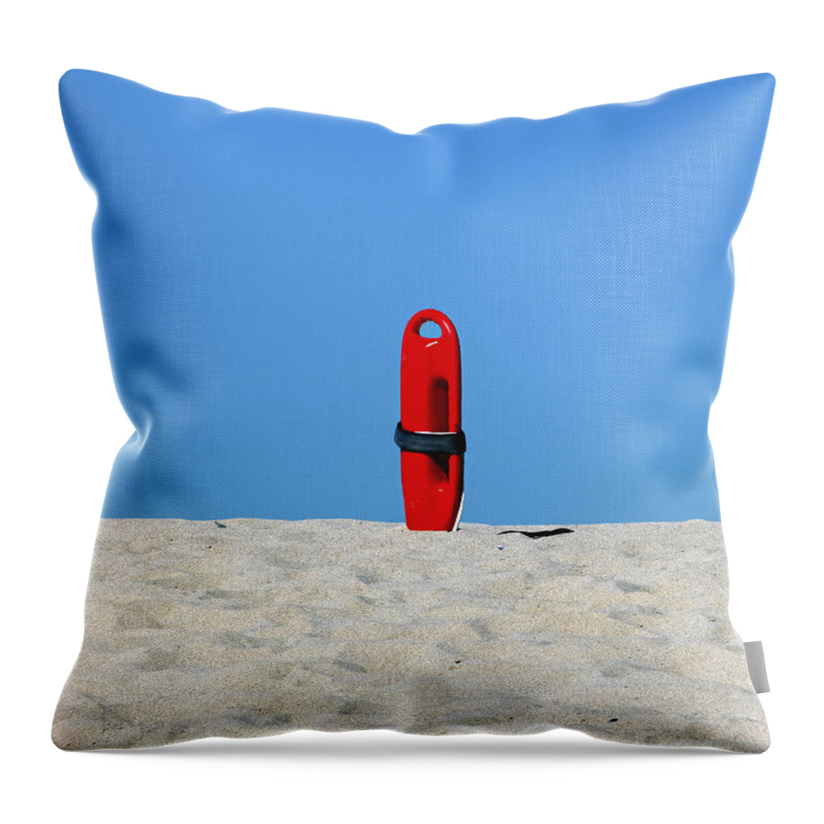 Beach Throw Pillow featuring the photograph Save Me by Joe Schofield