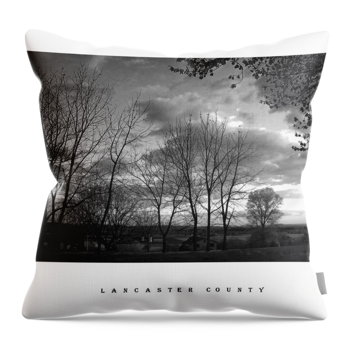 Evening Throw Pillow featuring the photograph Scenic Lancaster County by Vilas Malankar