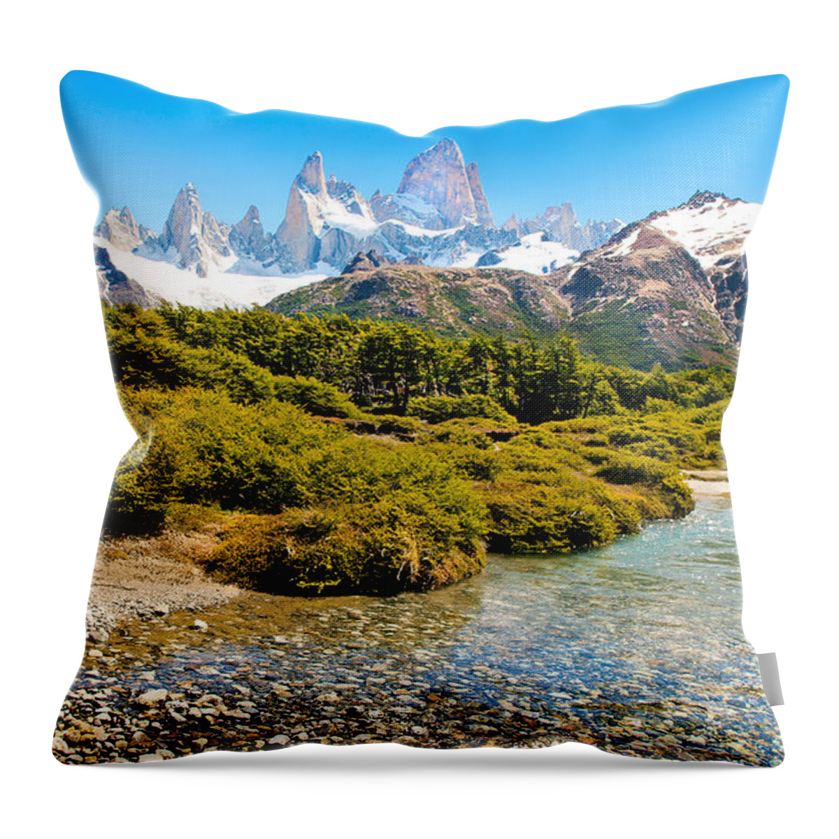 Outdoor Throw Pillow featuring the photograph Scenic Patagonia #1 by JR Photography