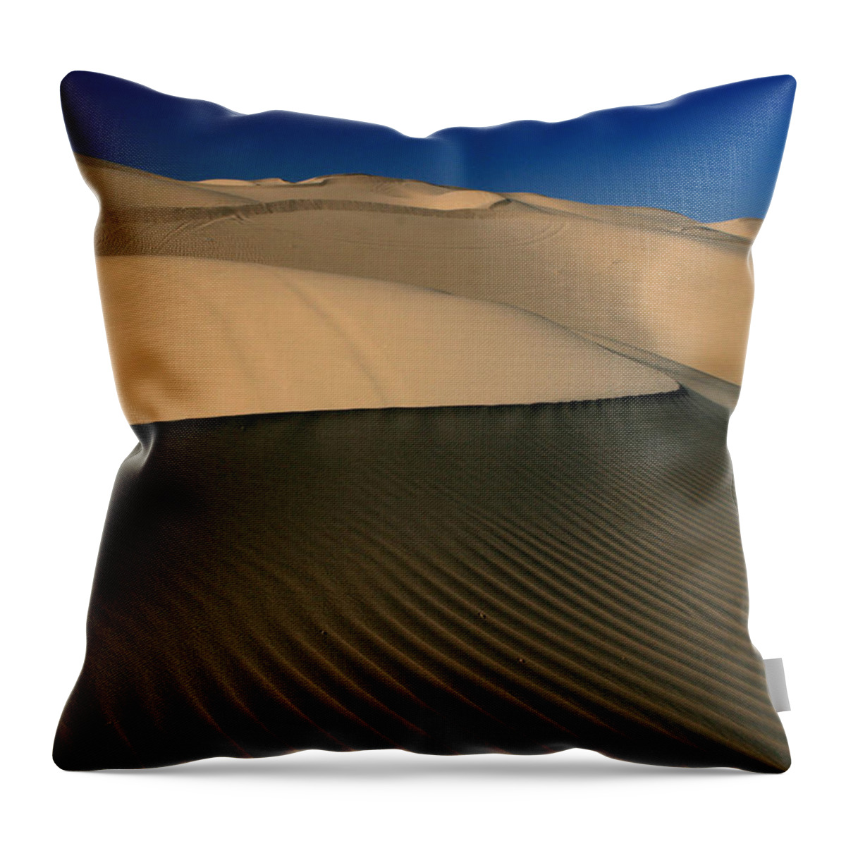 Landscape Throw Pillow featuring the photograph Sculpted Dunes 2 by Scott Cunningham