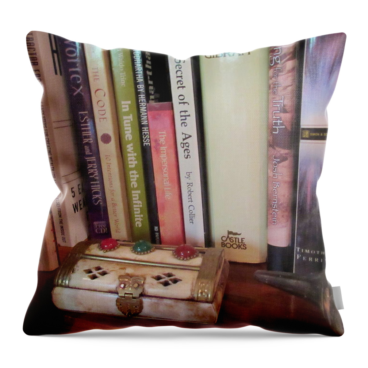 Print Throw Pillow featuring the photograph Searching For Enlightenment B by Ashley Goforth