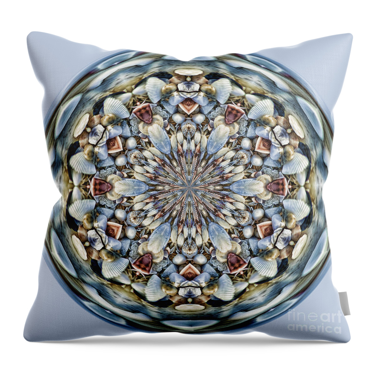 Cindi Ressler Throw Pillow featuring the photograph SeaShell Orb by Cindi Ressler