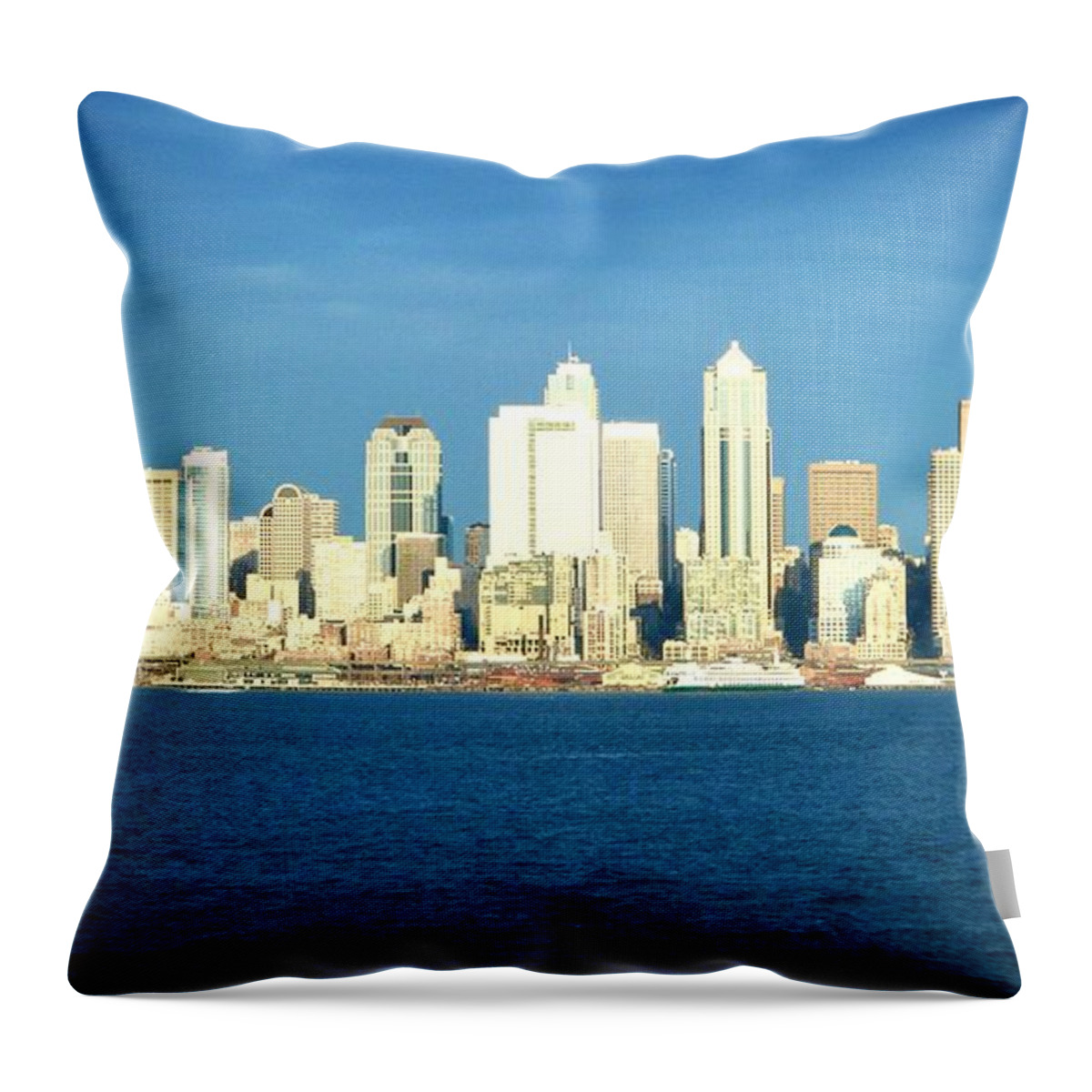Seattle Throw Pillow featuring the photograph Seattle by Jamie Johnson