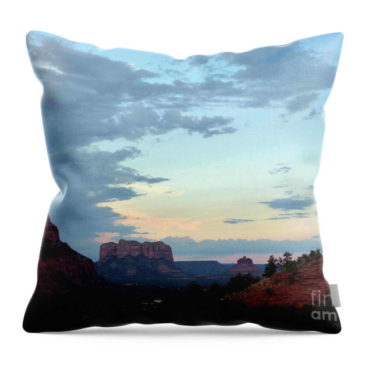 Bell Rock Throw Pillow featuring the photograph Sedona Vortex by Mars Besso