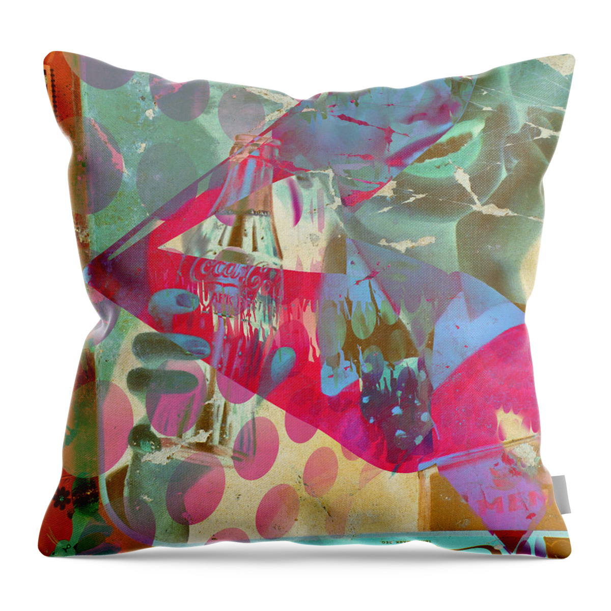 Abstract Throw Pillow featuring the photograph Seduction Of Soda by J C