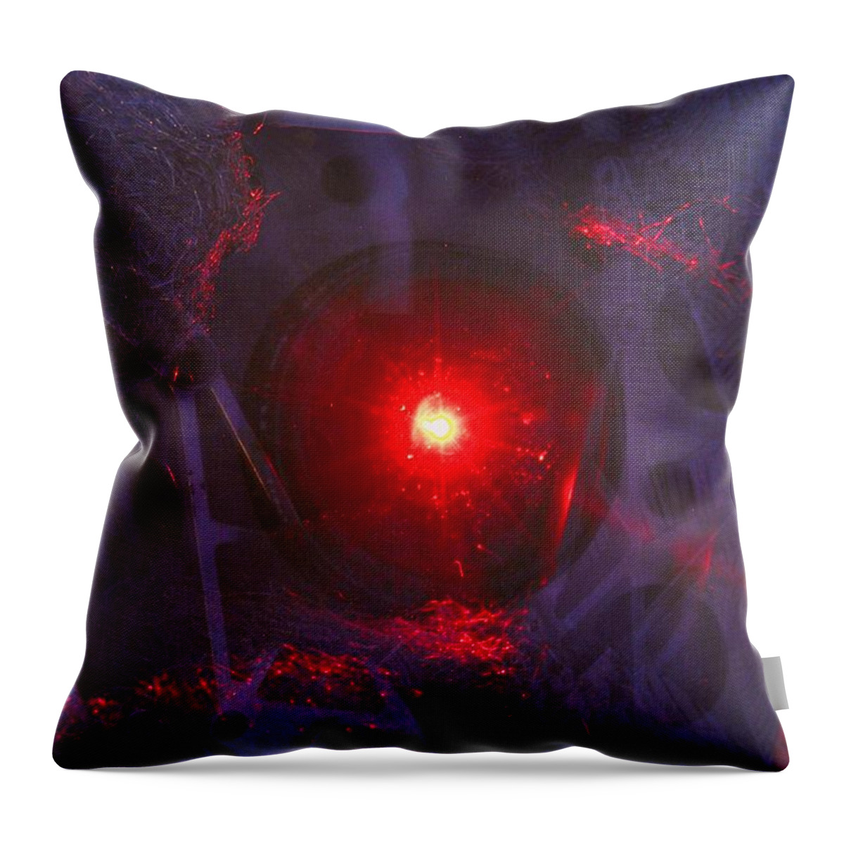 Alarm Throw Pillow featuring the photograph Sentinel by David S Reynolds
