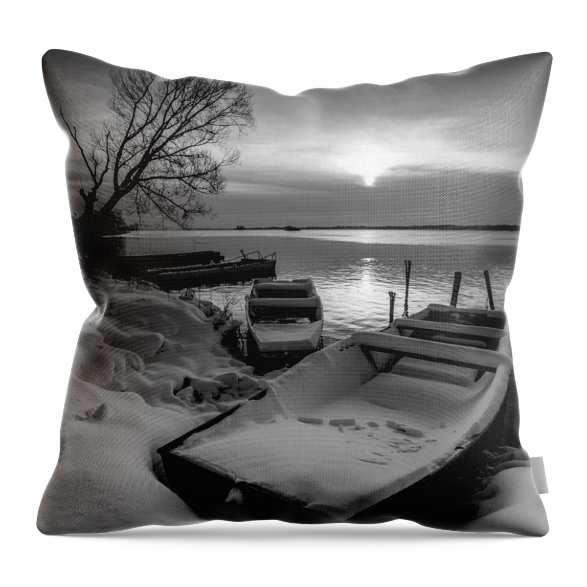 Landscapes Throw Pillow featuring the photograph Serenity by Davorin Mance