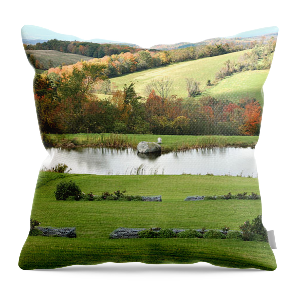 Landscape Throw Pillow featuring the photograph Serenity Hill by Carol Lynn Coronios