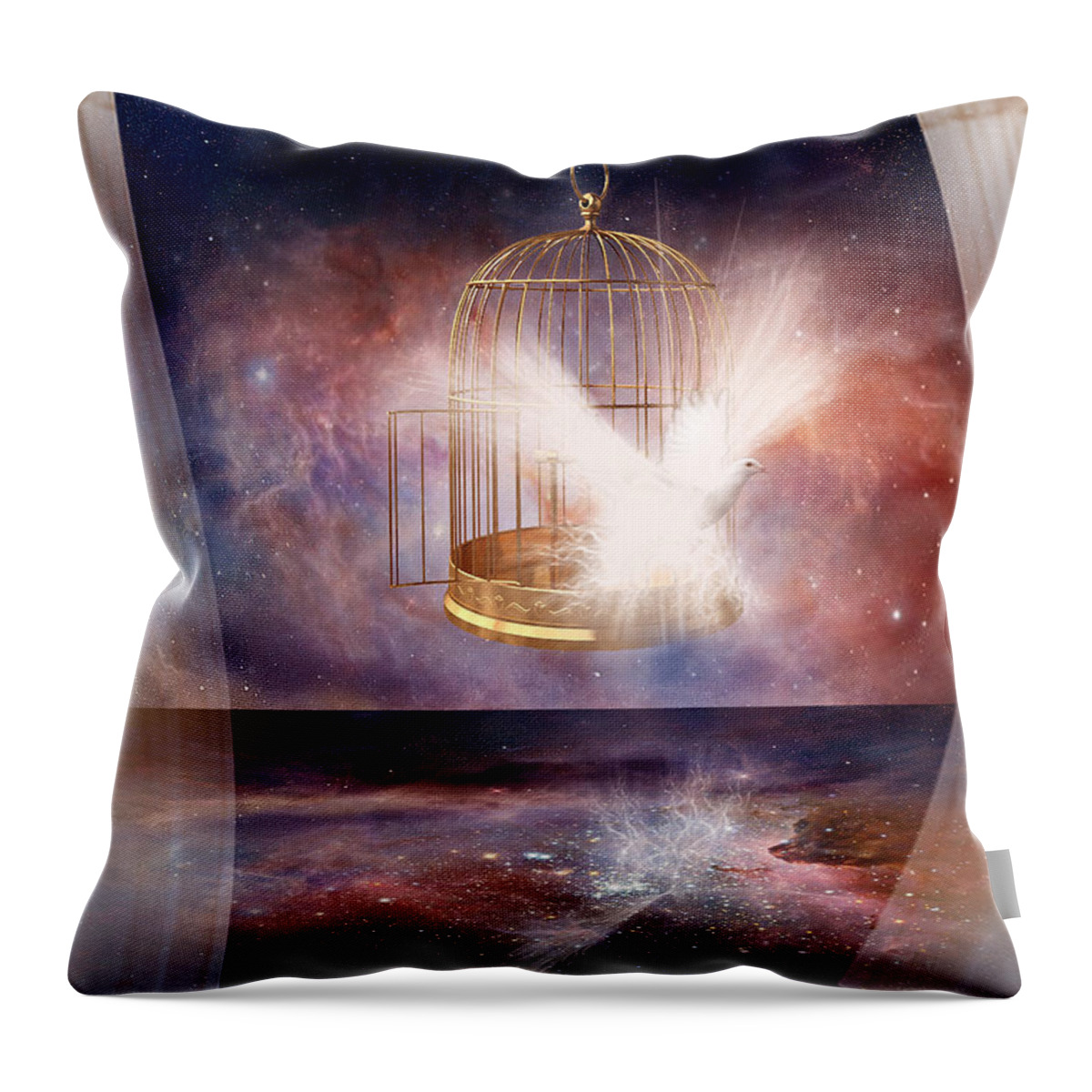 Set Free Throw Pillow featuring the digital art Set Free by Jennifer Page