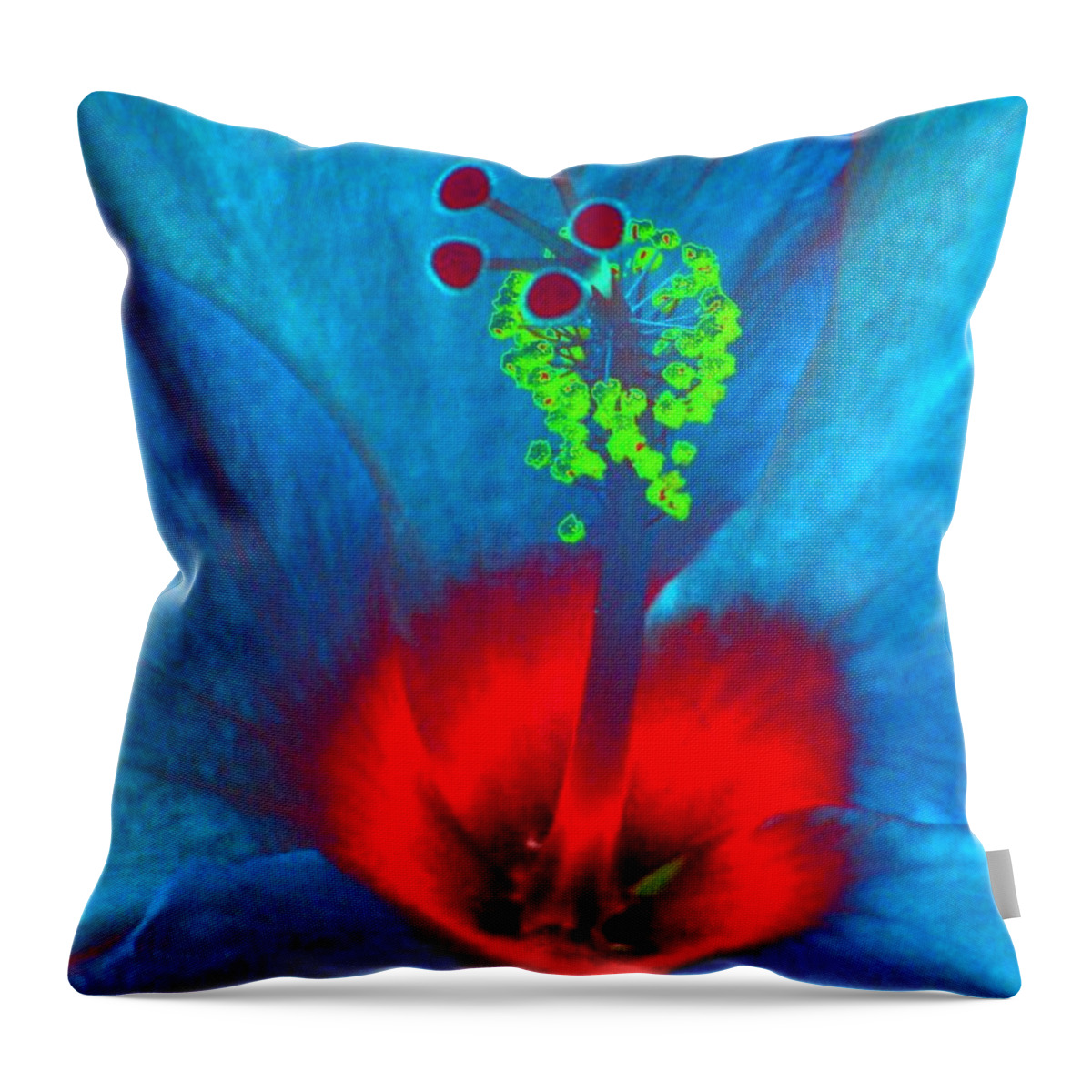 Hibiscus Throw Pillow featuring the photograph Shades of Summer - PhotoPower 2314 by Pamela Critchlow