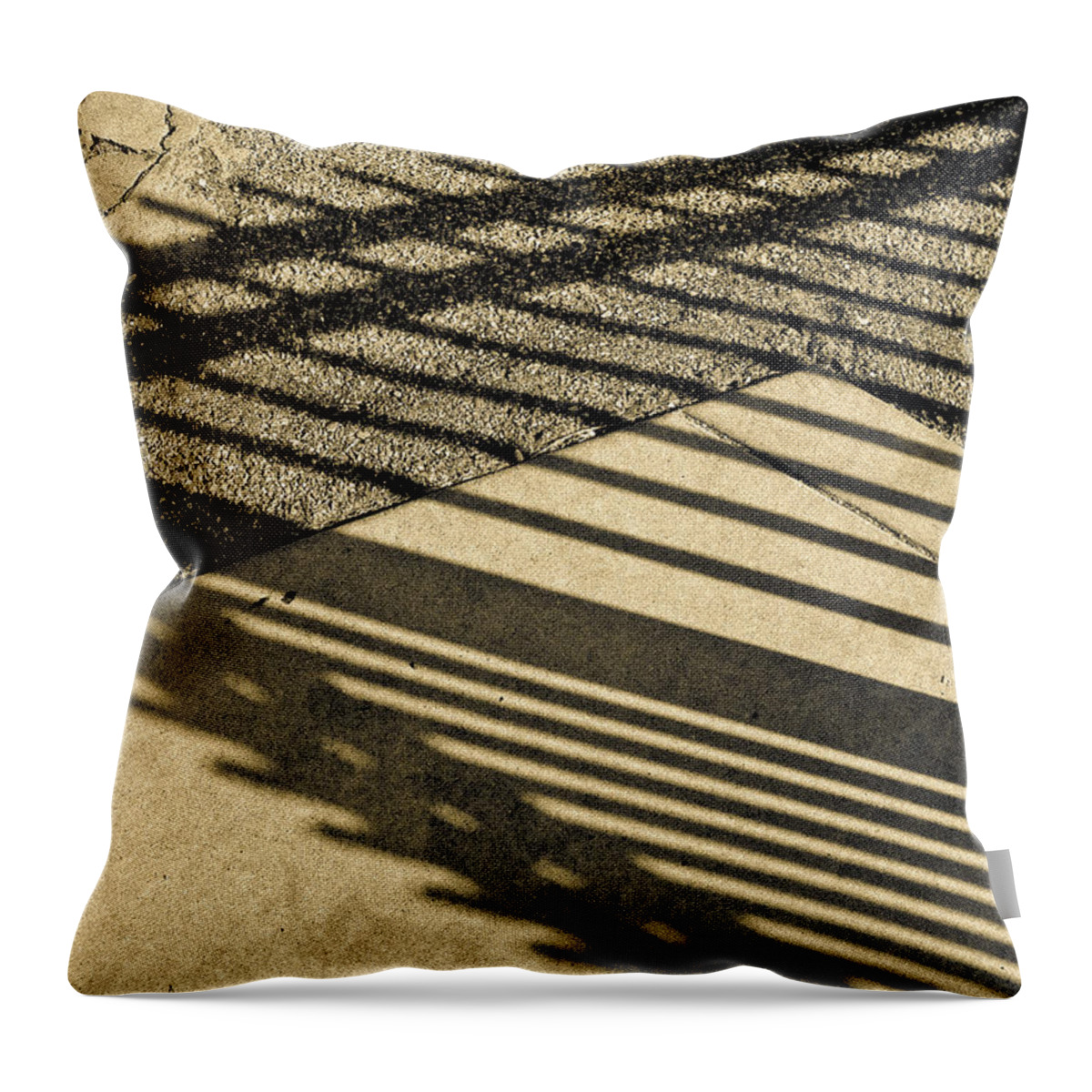 Abstract Throw Pillow featuring the photograph Shadow No.105 by Fei A