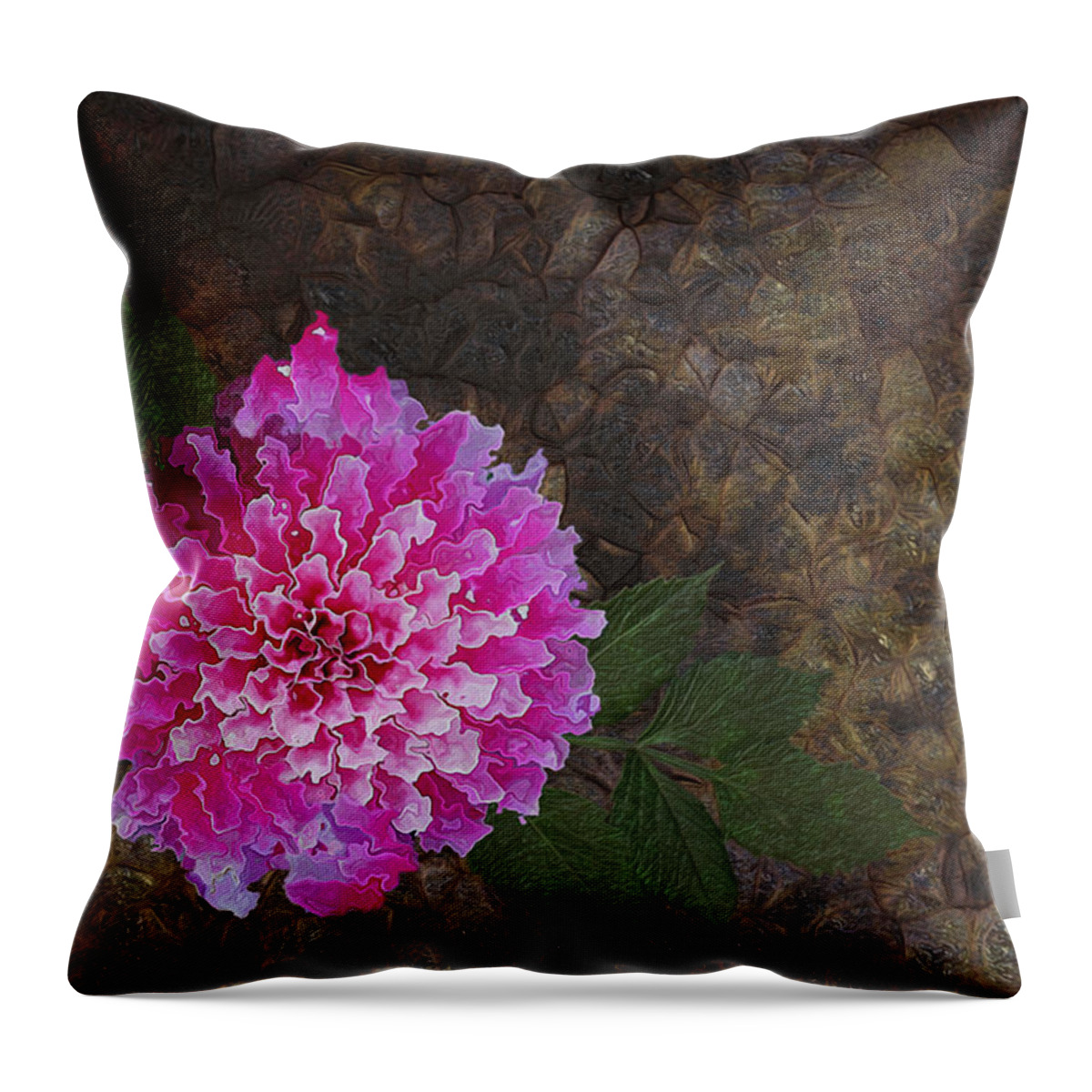 Photo Throw Pillow featuring the painting Shapes Of Things by Jack Zulli