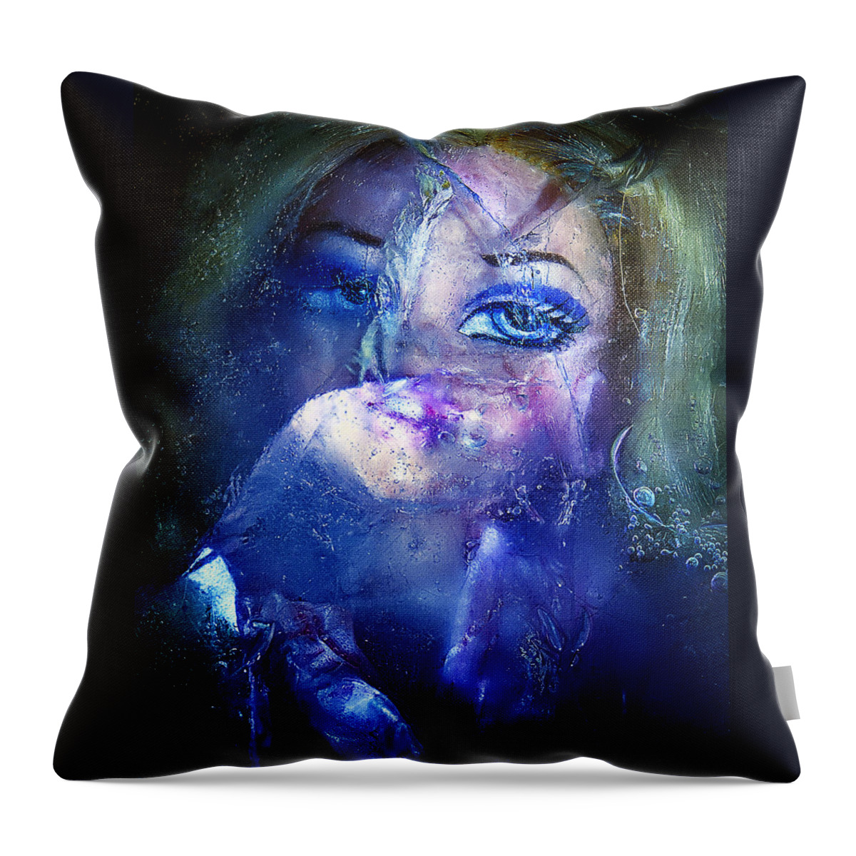 Shattered Throw Pillow featuring the photograph Shattered by Rick Mosher