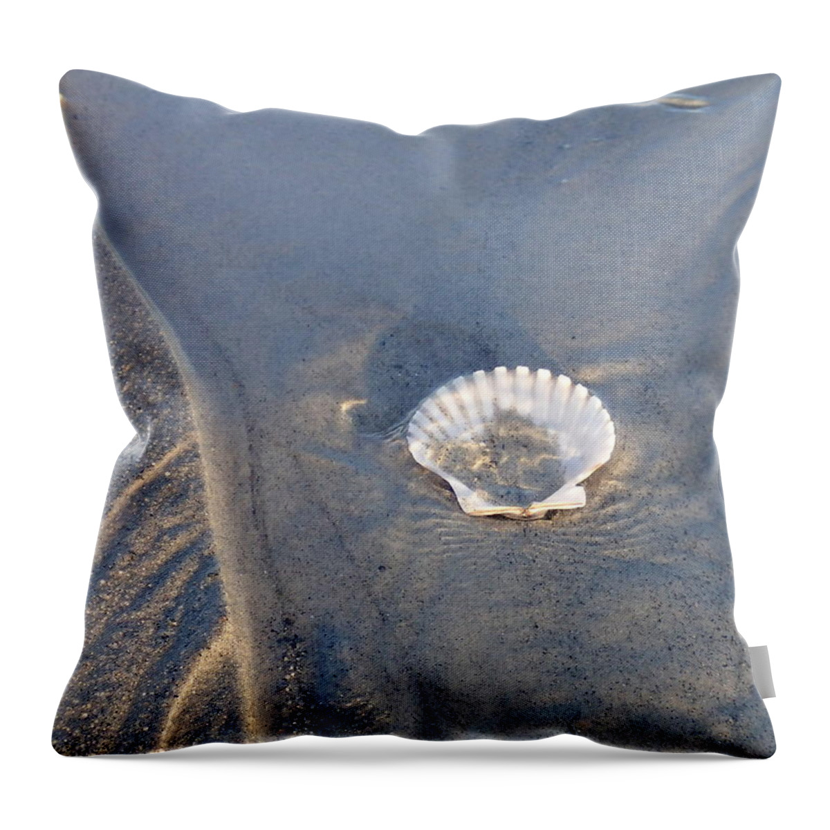 Shell Throw Pillow featuring the photograph Shell by Robert Nickologianis