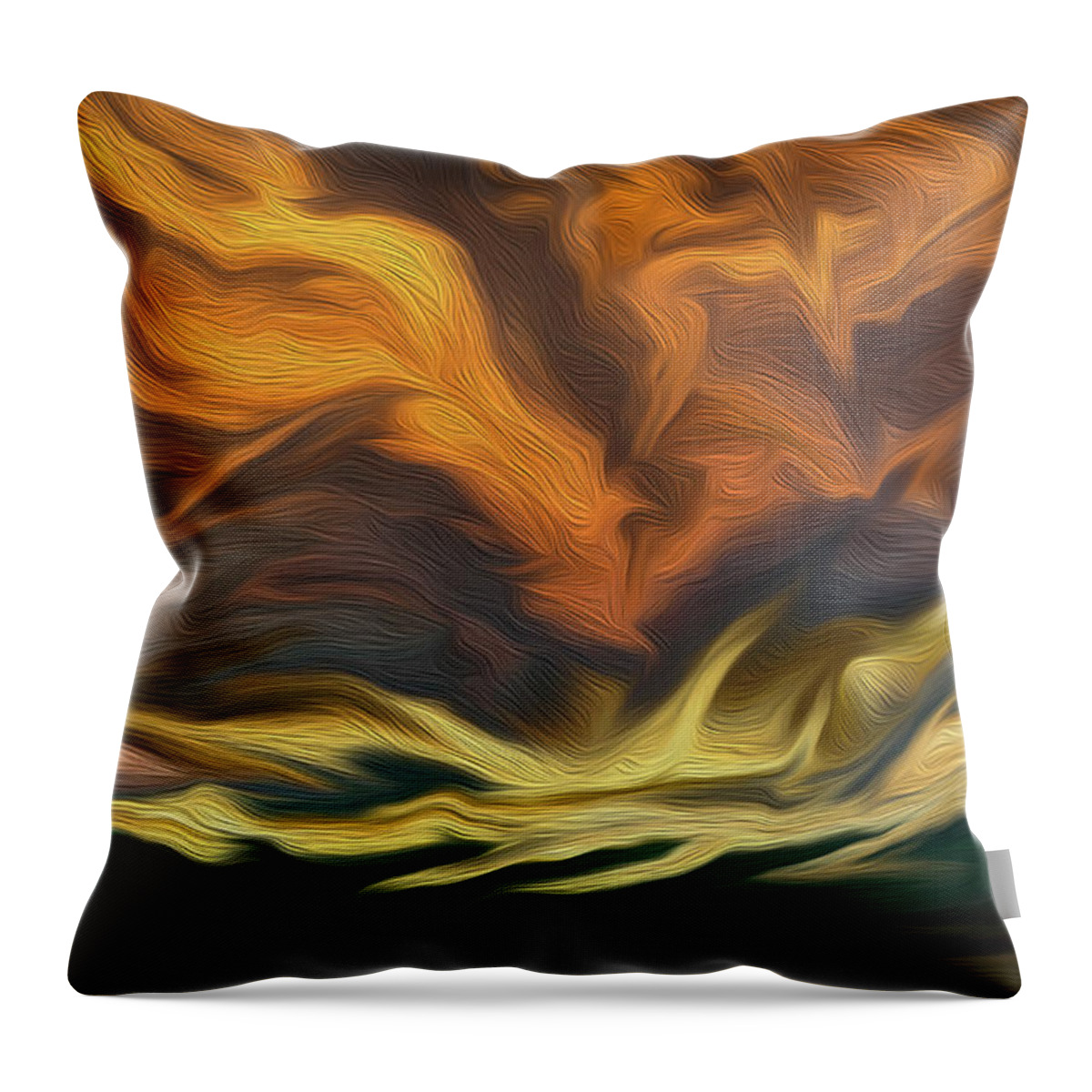 Sky Throw Pillow featuring the digital art Shepherd's Delight by Vincent Franco