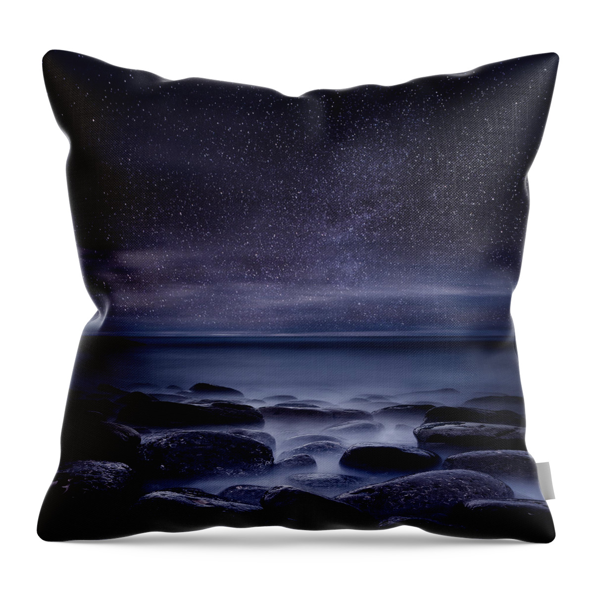 Night Throw Pillow featuring the photograph Shining in darkness by Jorge Maia