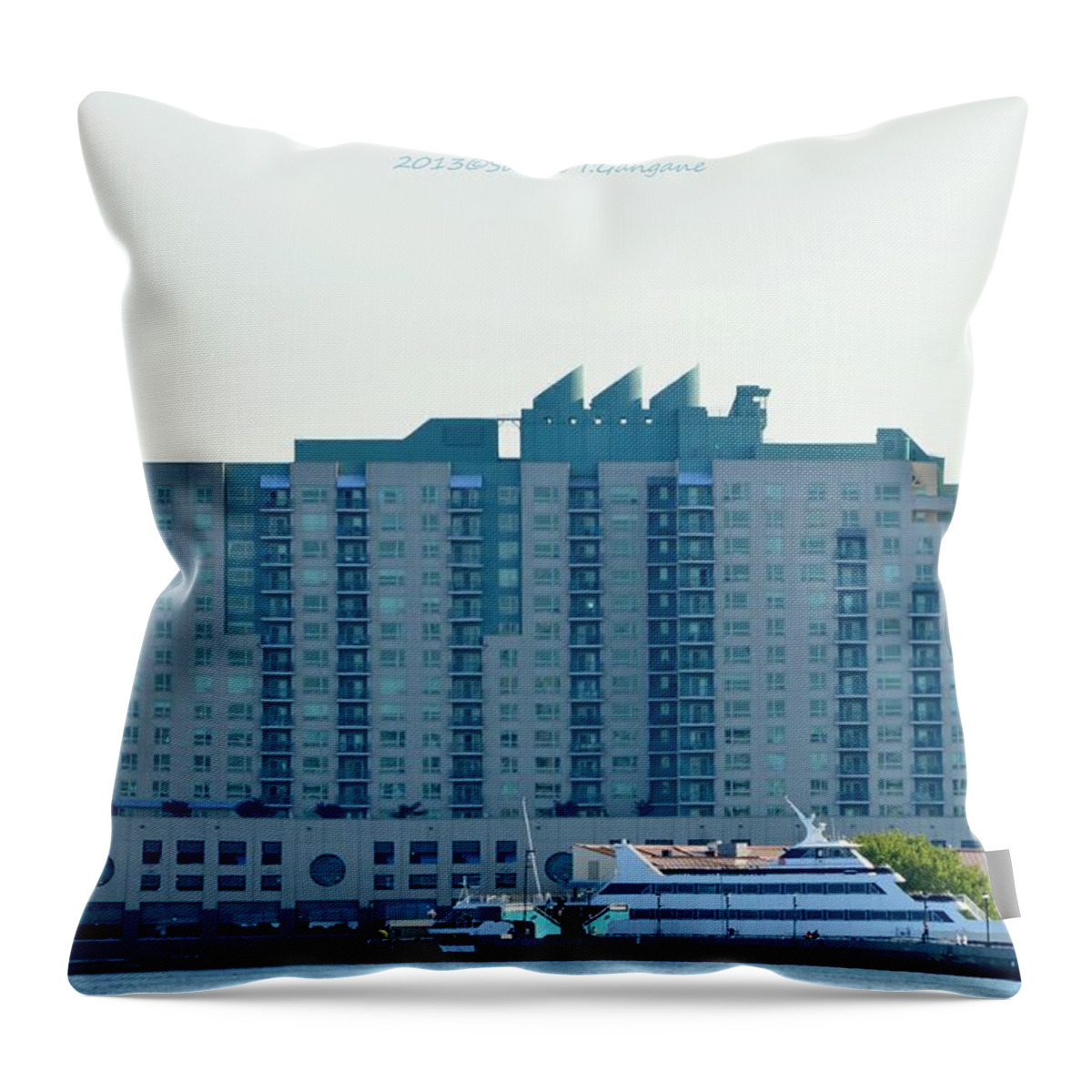 Ship Throw Pillow featuring the photograph Ship Restaurant by Sonali Gangane