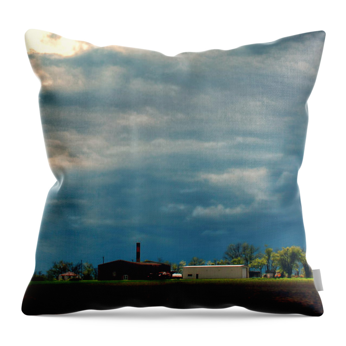 Clouds Throw Pillow featuring the photograph Showers of Blessings by Bonnie Willis