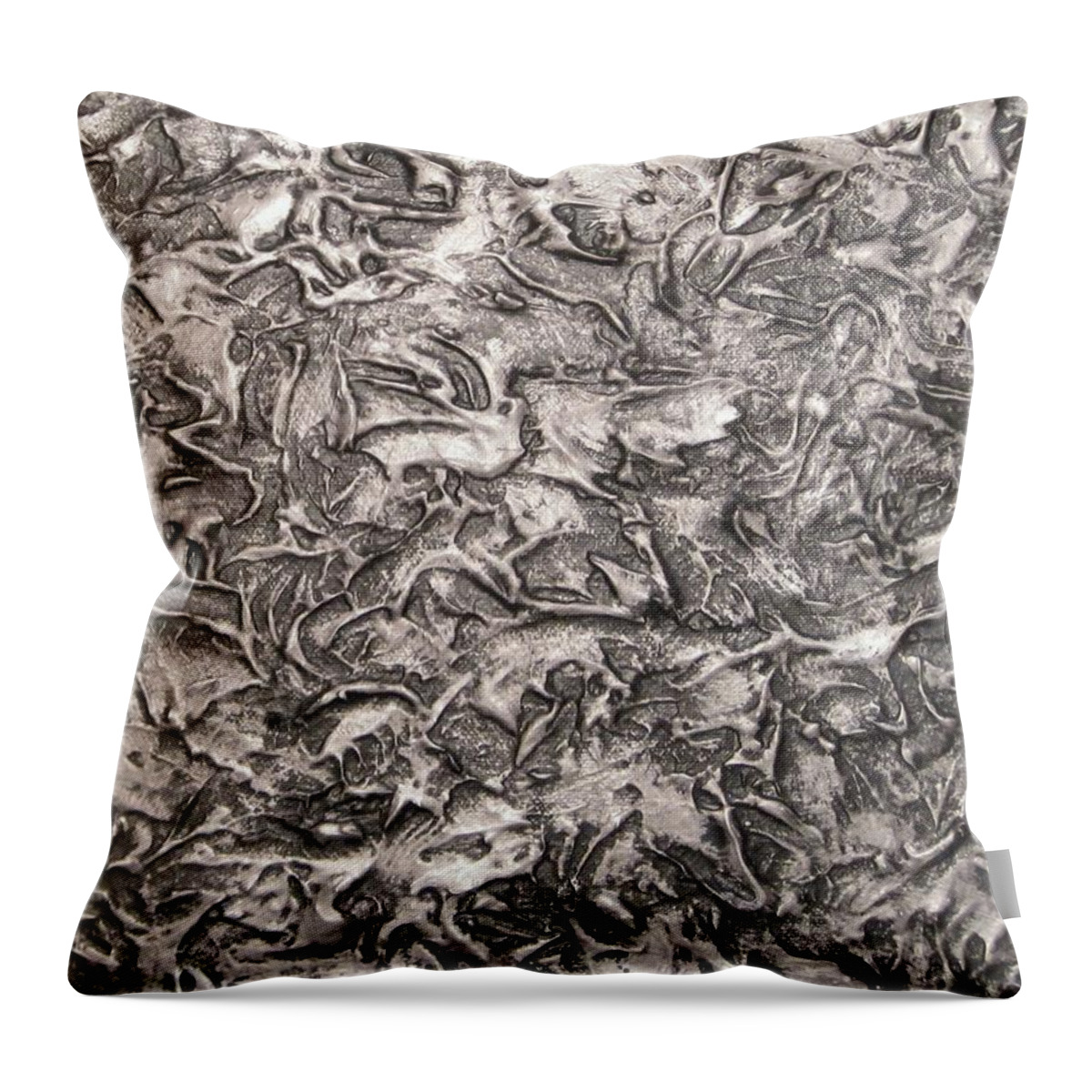 Painting Throw Pillow featuring the painting Silver Streak by Alan Casadei
