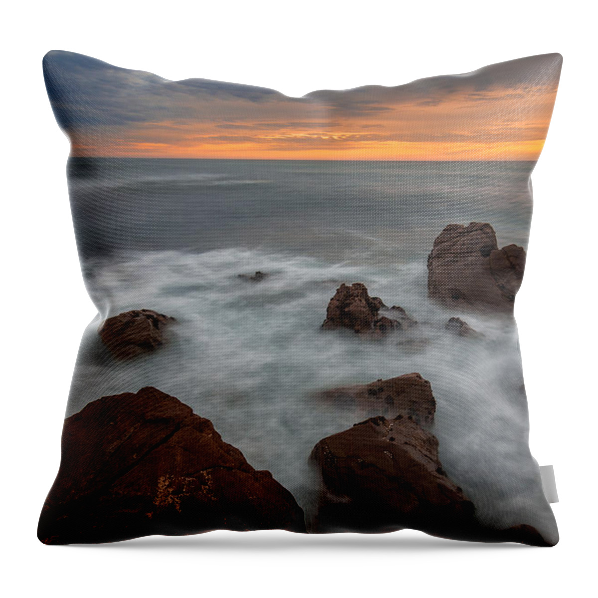 Cambria Throw Pillow featuring the photograph Silverlight-Cambria by Tim Bryan