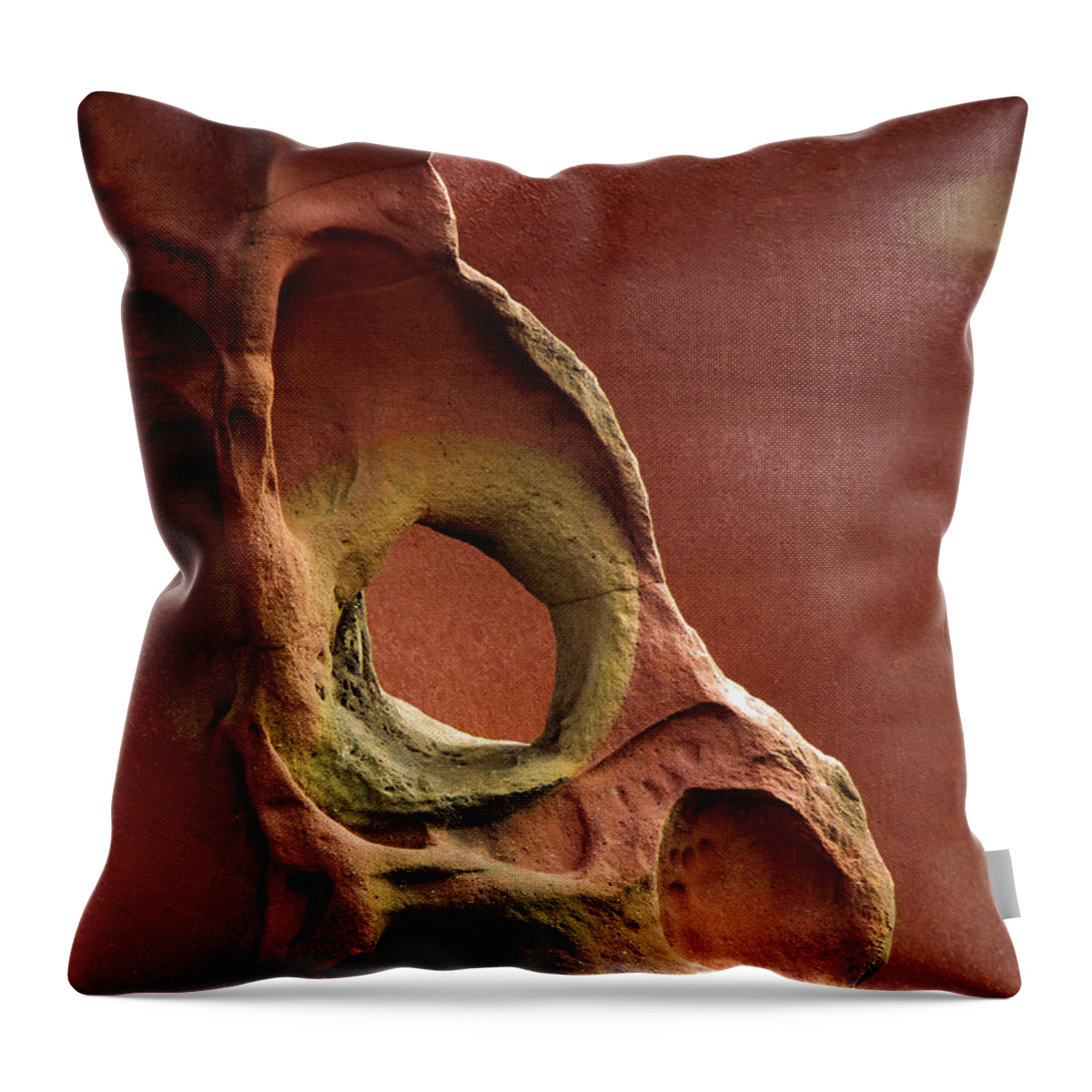 Geology Throw Pillow featuring the photograph Sinister Forms by By Mediotuerto