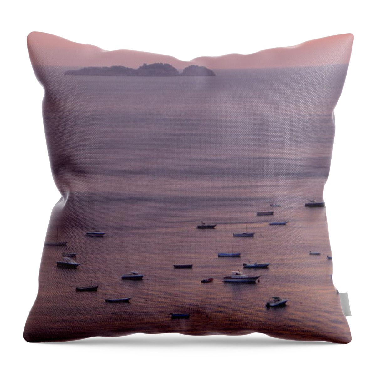  Throw Pillow featuring the photograph Siren Island - Positano by Nora Boghossian