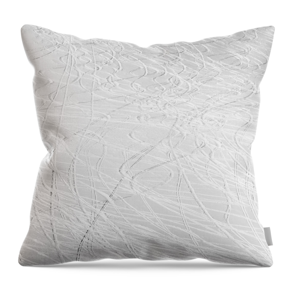 Skiing Throw Pillow featuring the photograph Skier's Abstract by Aaron Spong