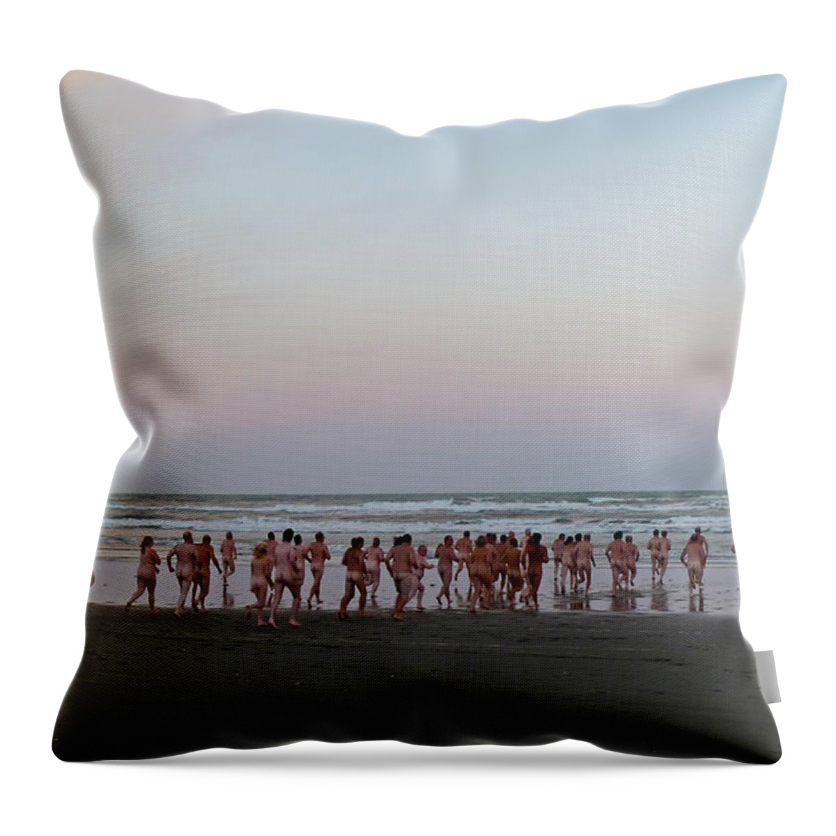 Skinny Dipping Down A Moon Beam Throw Pillow featuring the photograph Skinny Dipping Down a Moon Beam by Steve Taylor