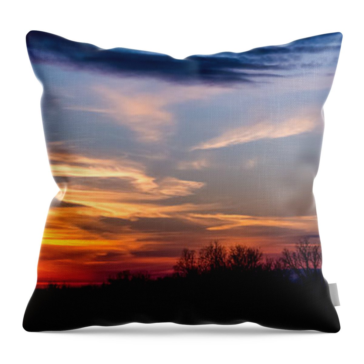 Sky Throw Pillow featuring the photograph Sky Full Of Color by Holden The Moment