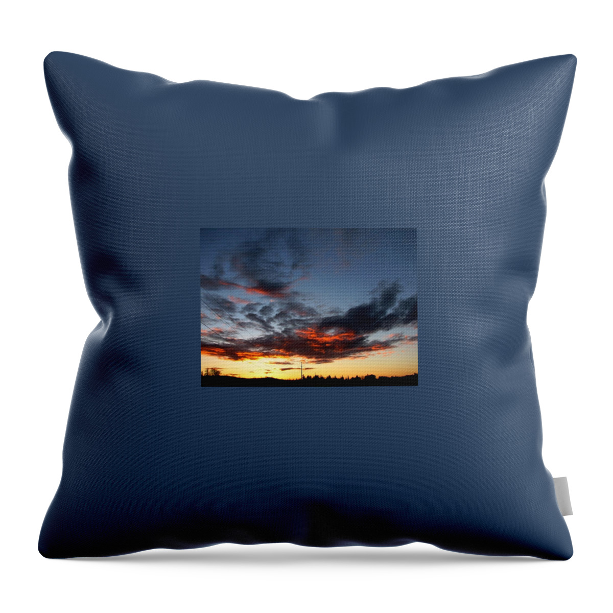 Oregon Throw Pillow featuring the photograph Skyline by Chris Dunn