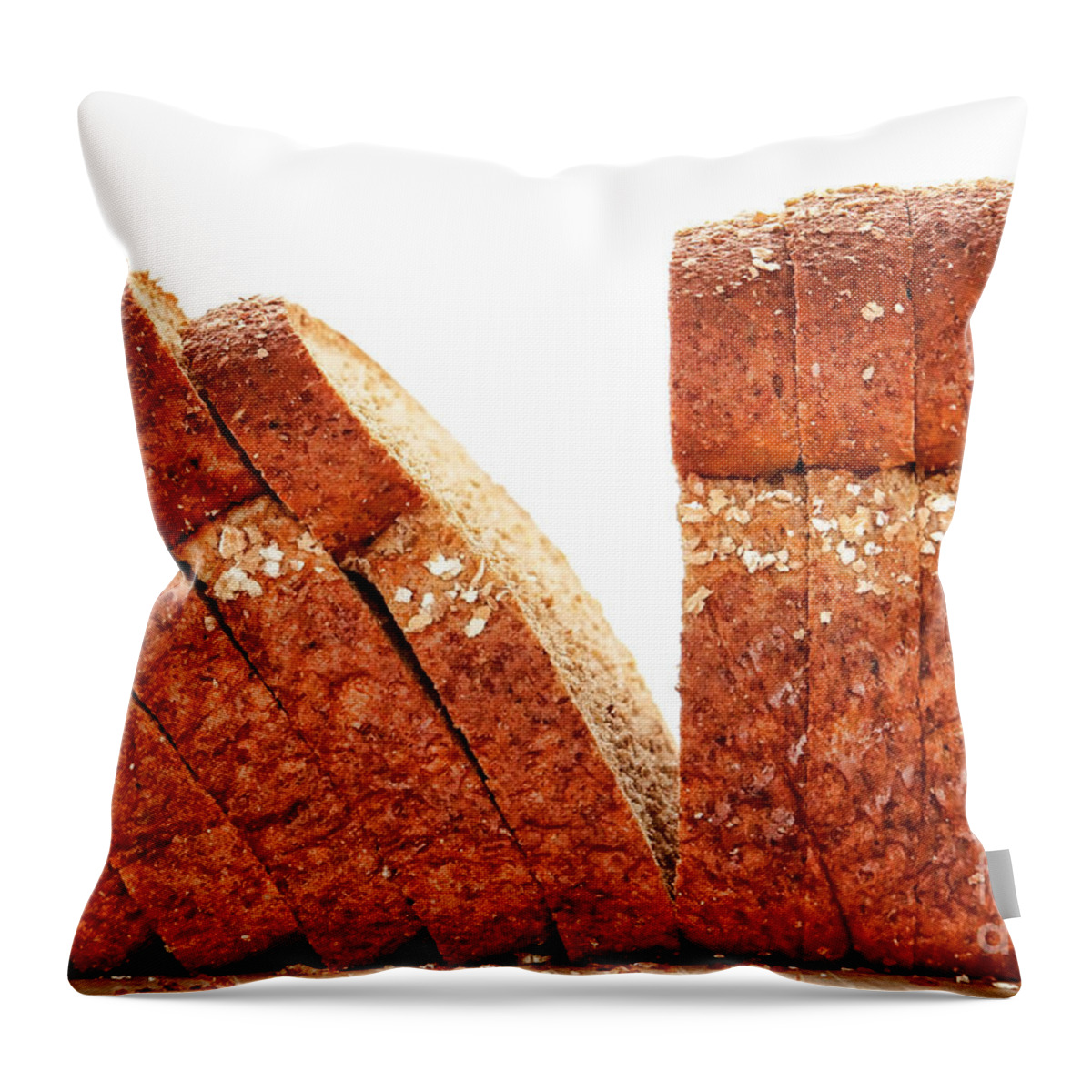 Bread Throw Pillow featuring the photograph Sliced Bread by Olivier Le Queinec