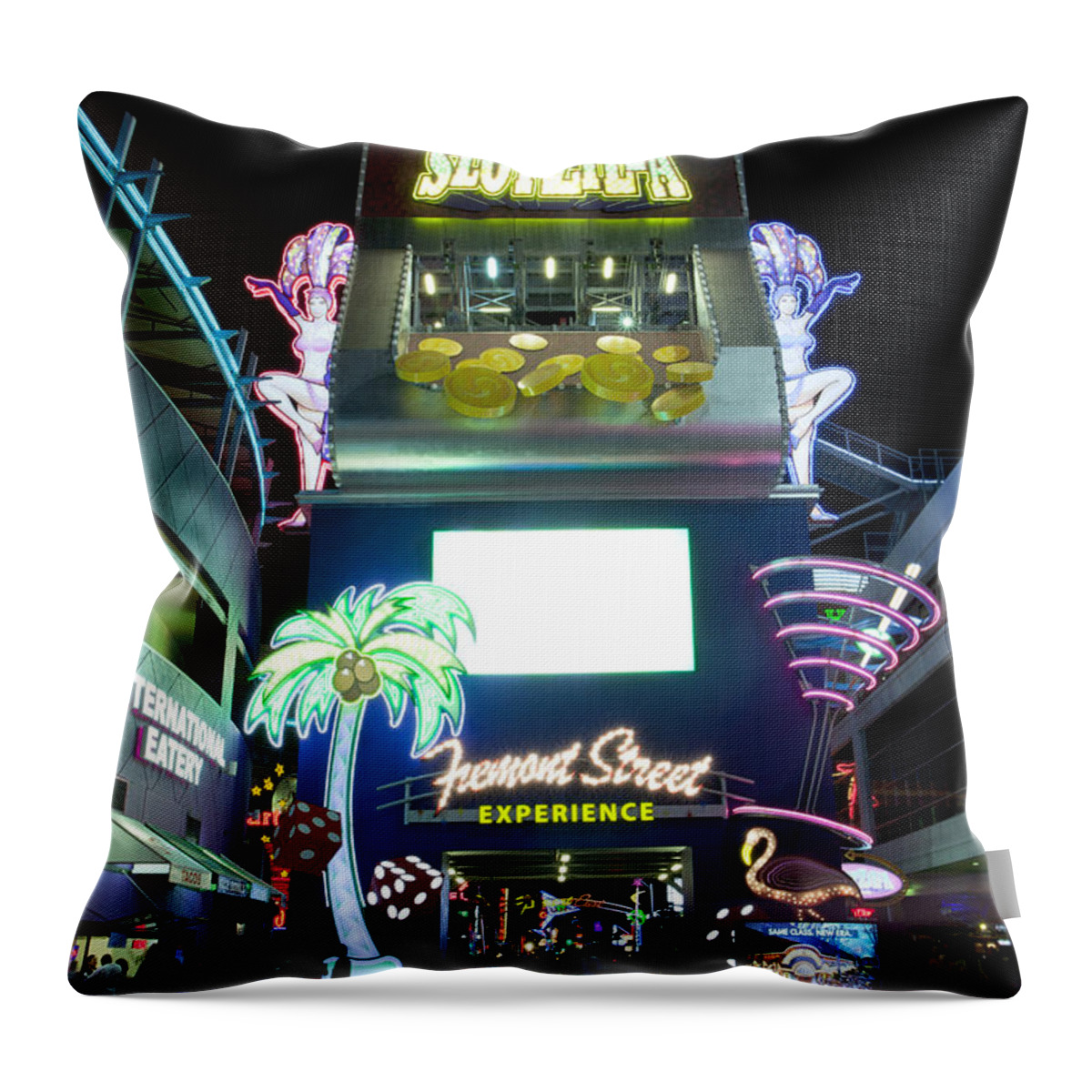 Slotzilla Throw Pillow featuring the photograph Slotzilla by Anthony Totah