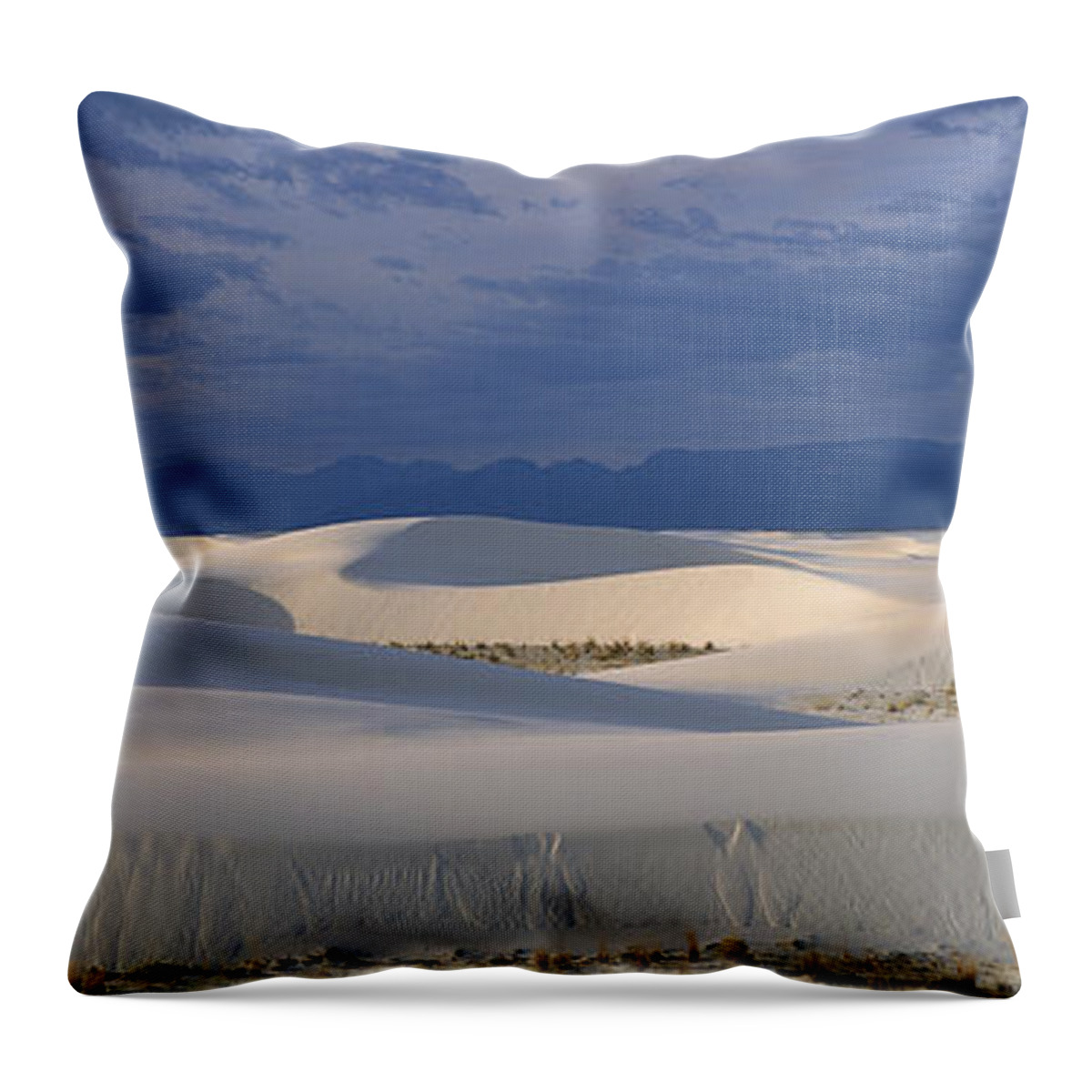Feb0514 Throw Pillow featuring the photograph Soaptree Yucca In Gypsum Dunes White by Konrad Wothe
