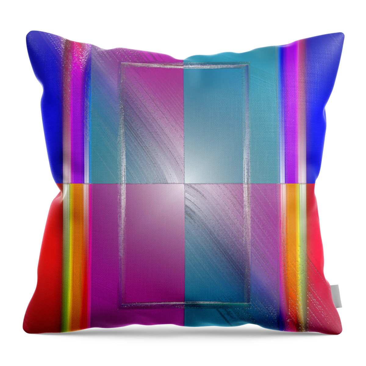 Pop Throw Pillow featuring the digital art Soft Wobbling by Del Gaizo