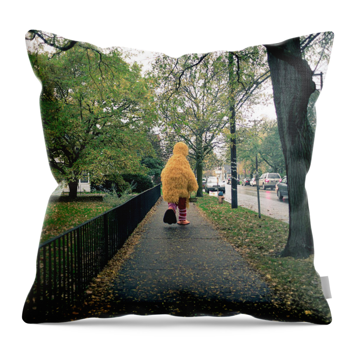 Grass Throw Pillow featuring the photograph Solo Costume On Halloween by Tyler Finck Www.sursly.com