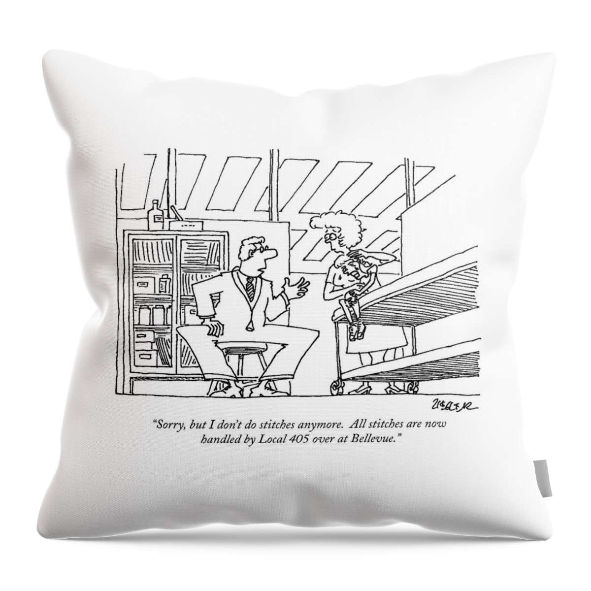 Sorry, But I Don't Do Stitches Anymore.  All Throw Pillow
