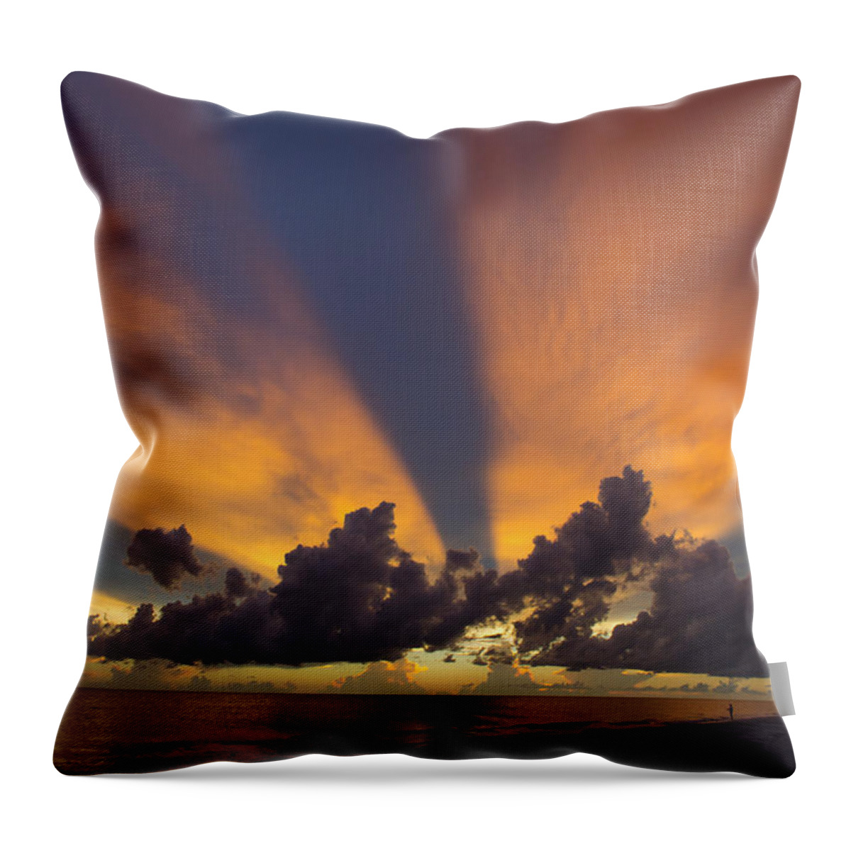 Sunset Throw Pillow featuring the photograph Soulful by Melanie Moraga