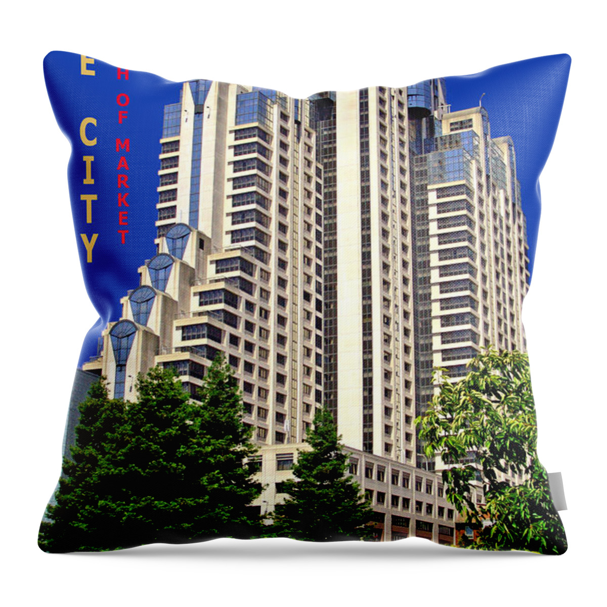 San Francisco Throw Pillow featuring the photograph South of Market San Francisco by Michael Moore