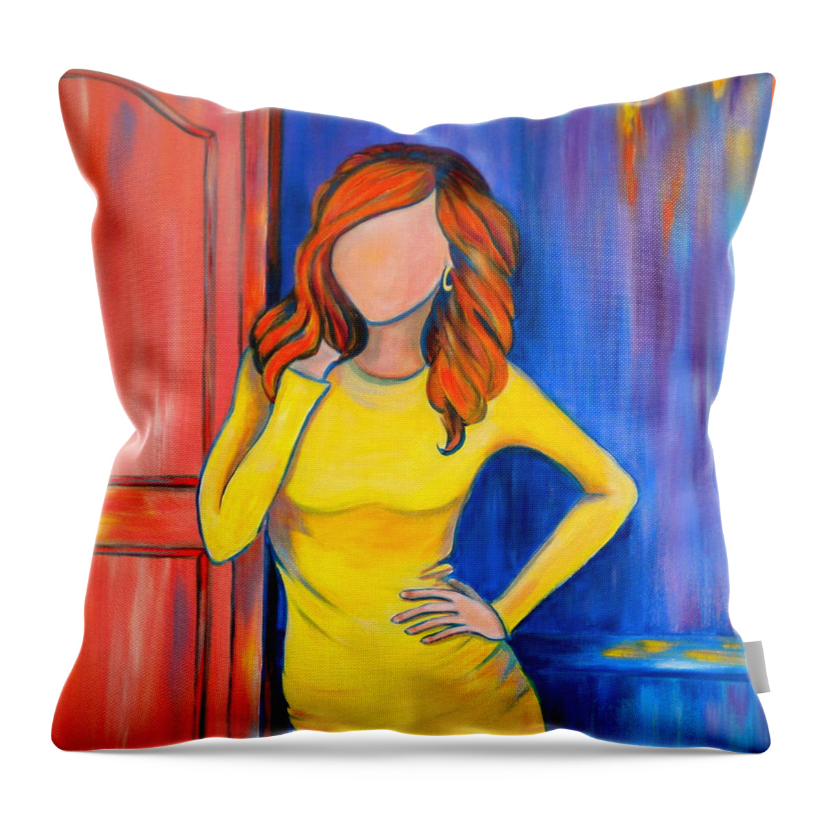 Southern Throw Pillow featuring the painting Southern Hospitality by Debi Starr