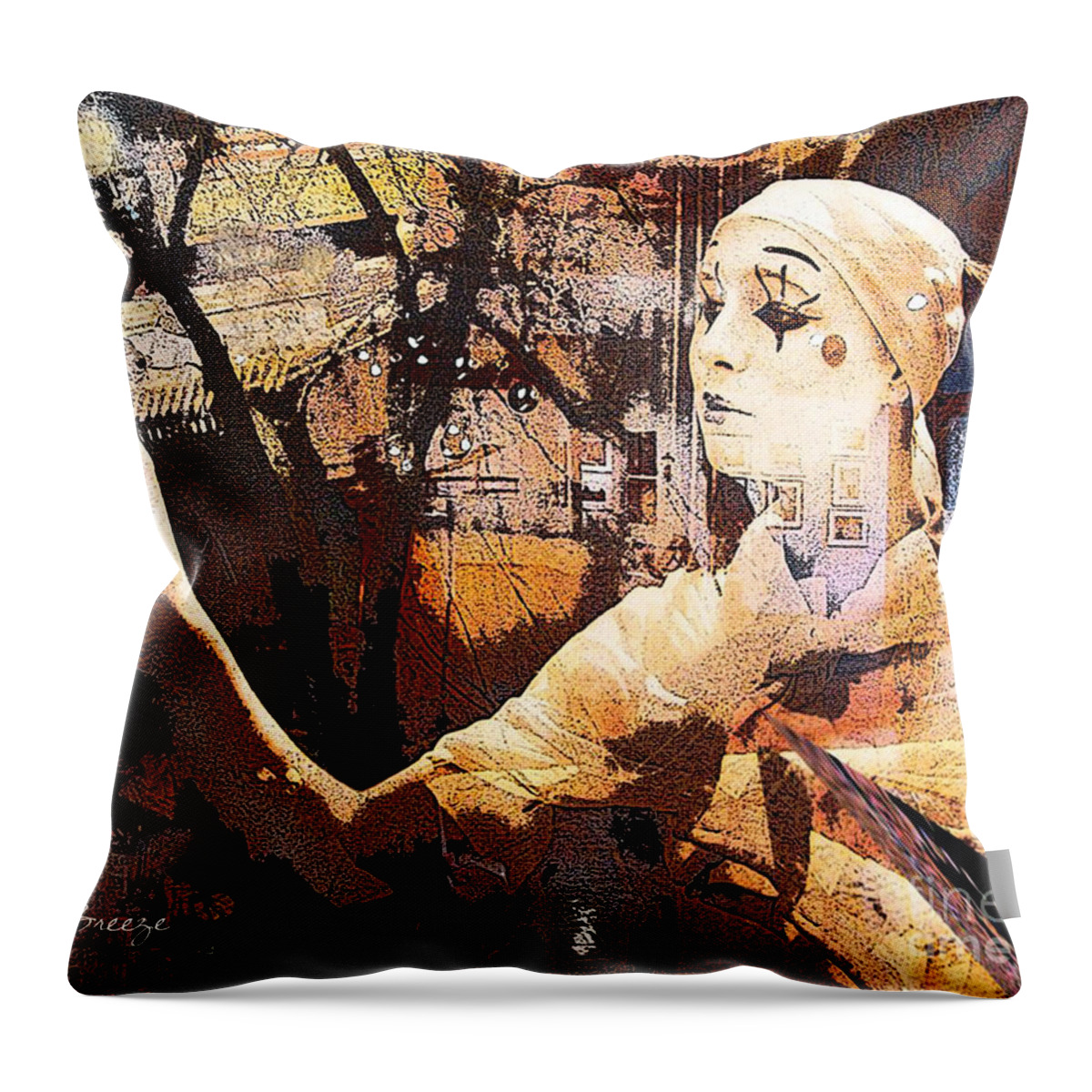 Digital Art Throw Pillow featuring the photograph Space and Time by Jennie Breeze