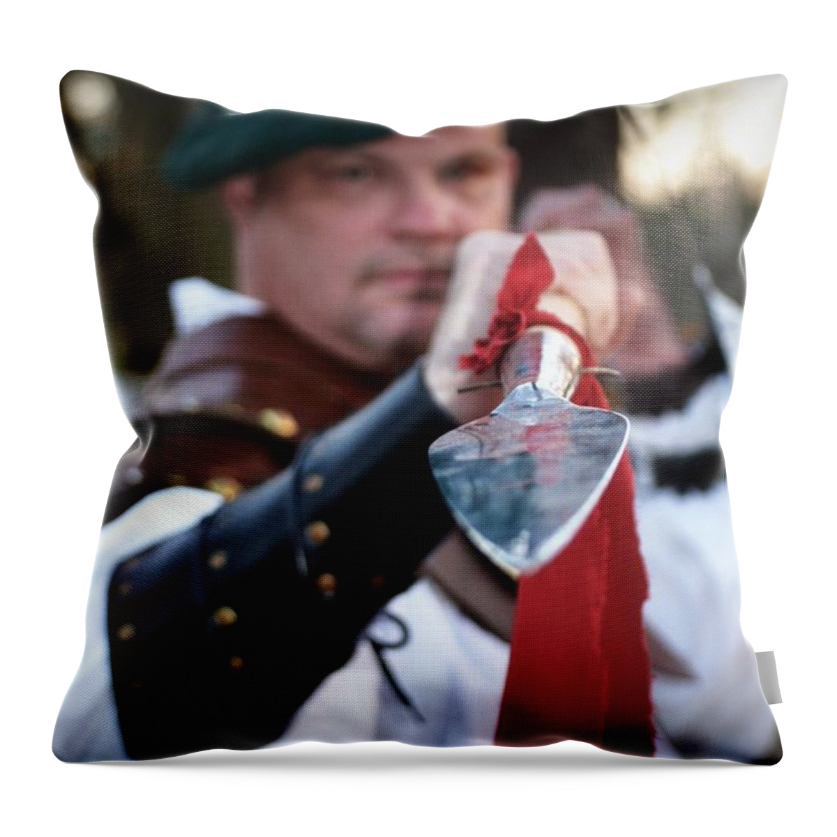Spear Throw Pillow featuring the photograph Spear of the Scot by Tara Potts