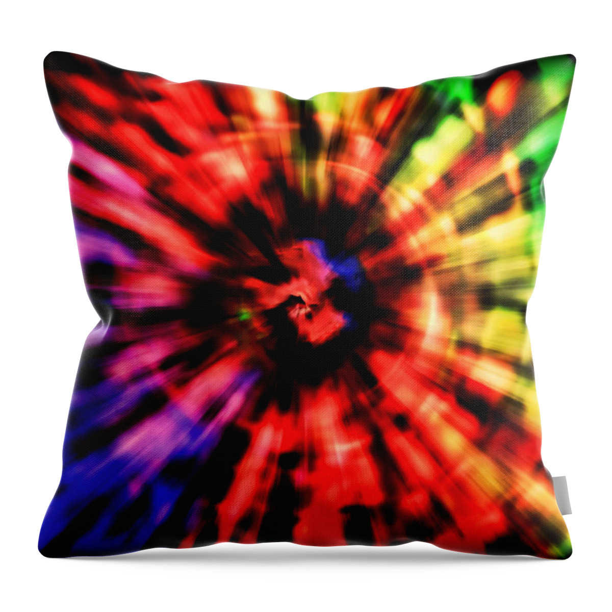 Spectrum Throw Pillow featuring the photograph Spectrum Vortex by EXparte SE