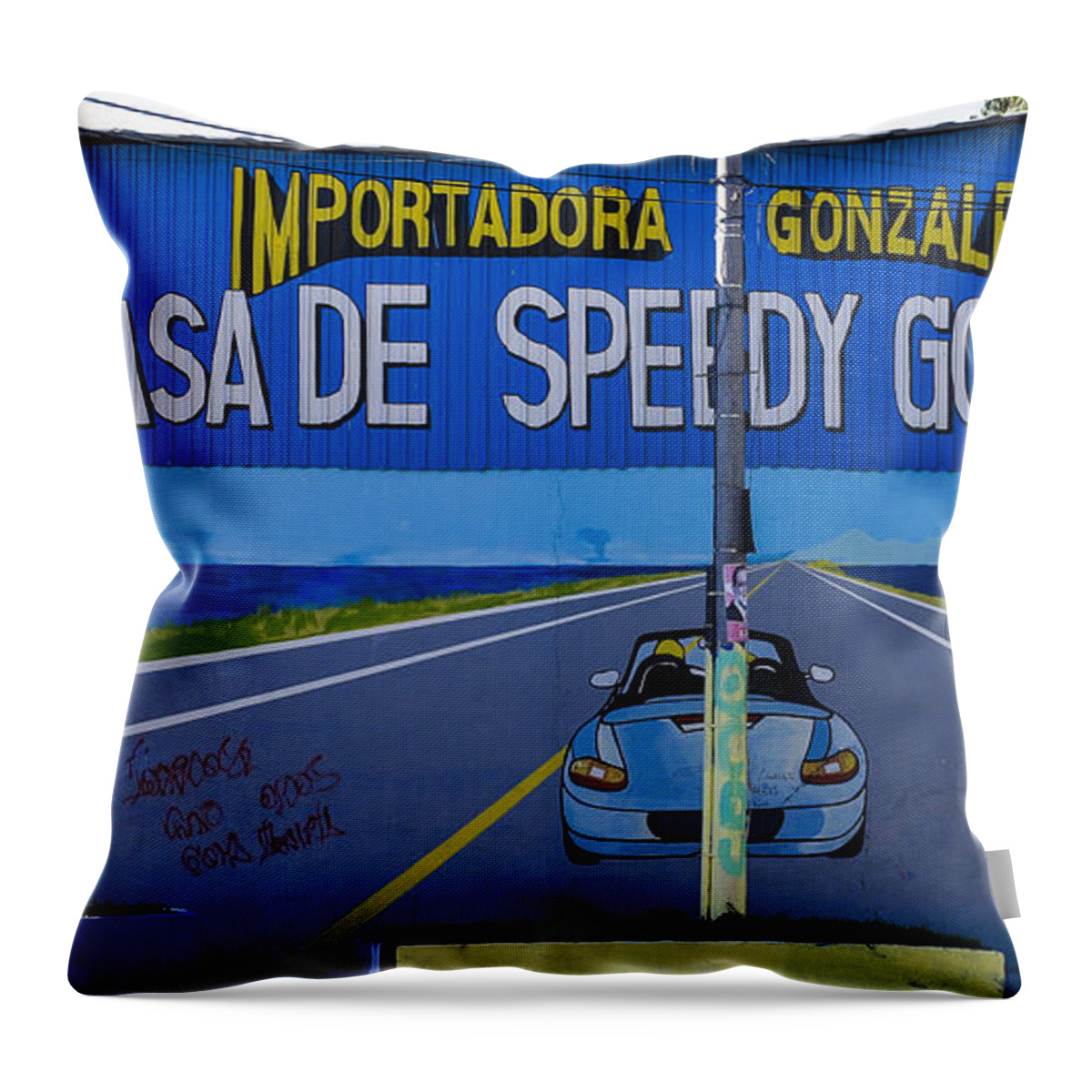 El Salvador Throw Pillow featuring the photograph Speedy Gonzalez by Steven Ralser