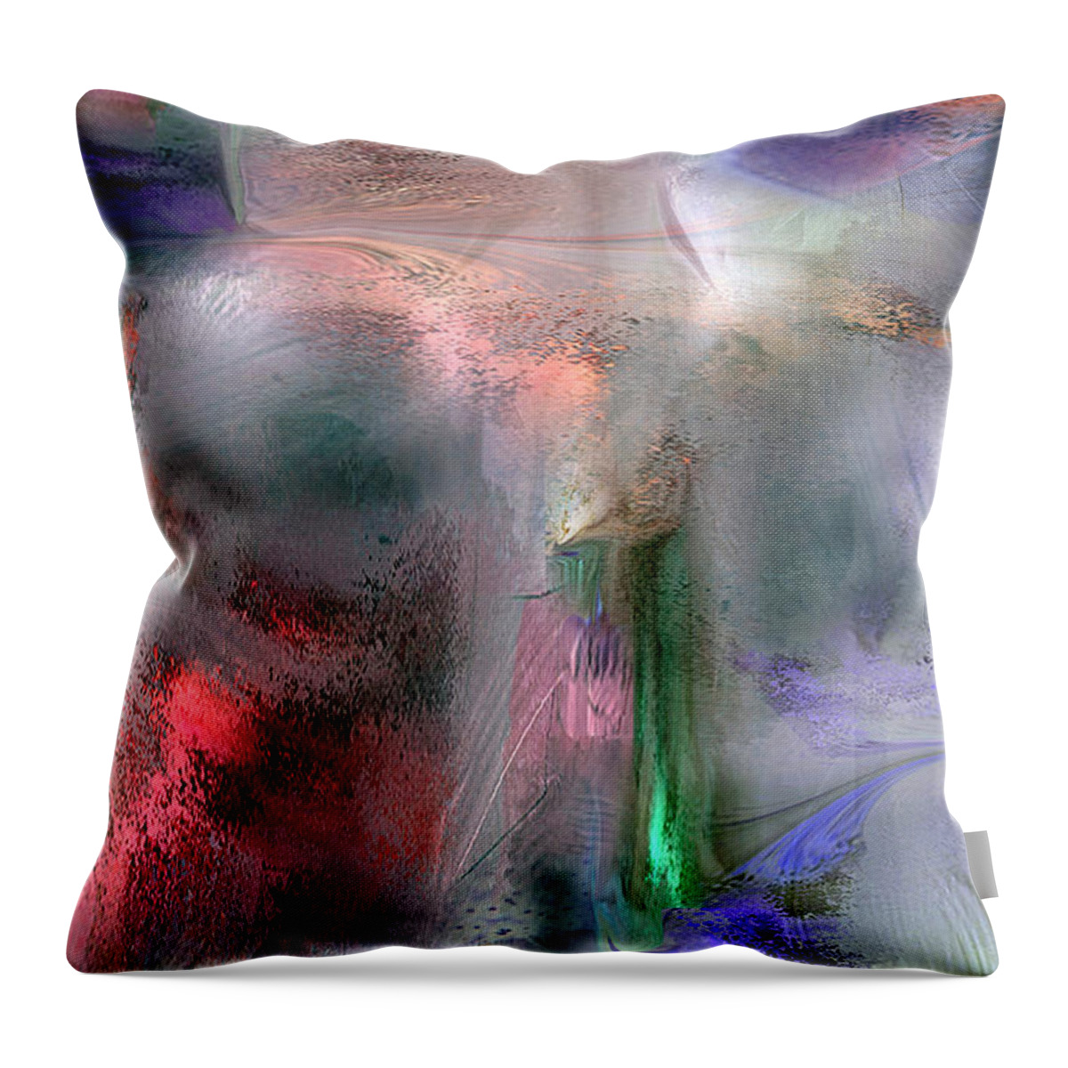 Design Throw Pillow featuring the digital art Spikemoss 2 by Davina Nicholas
